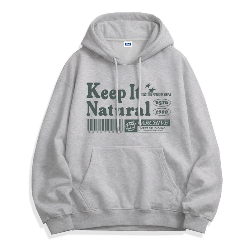 keep it natural hoodie (3color)