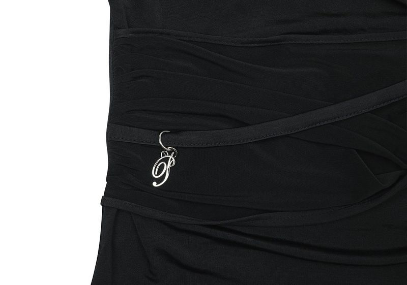 DRAPED OFF SHOULDER TOP black