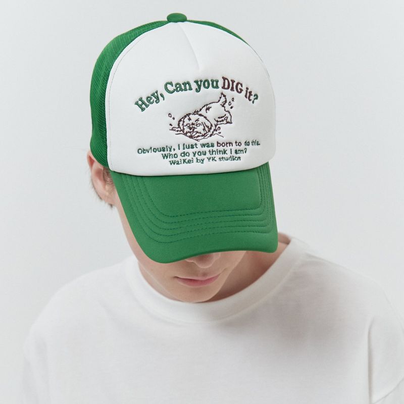 Puppy dolphin mesh cap
