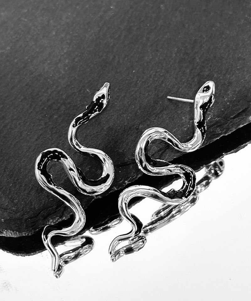 Black Snake Earrings