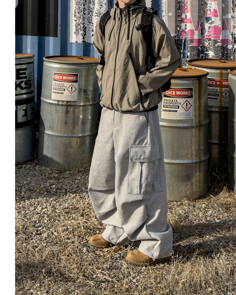 CALVET Zip-Up Hooded Windbreaker