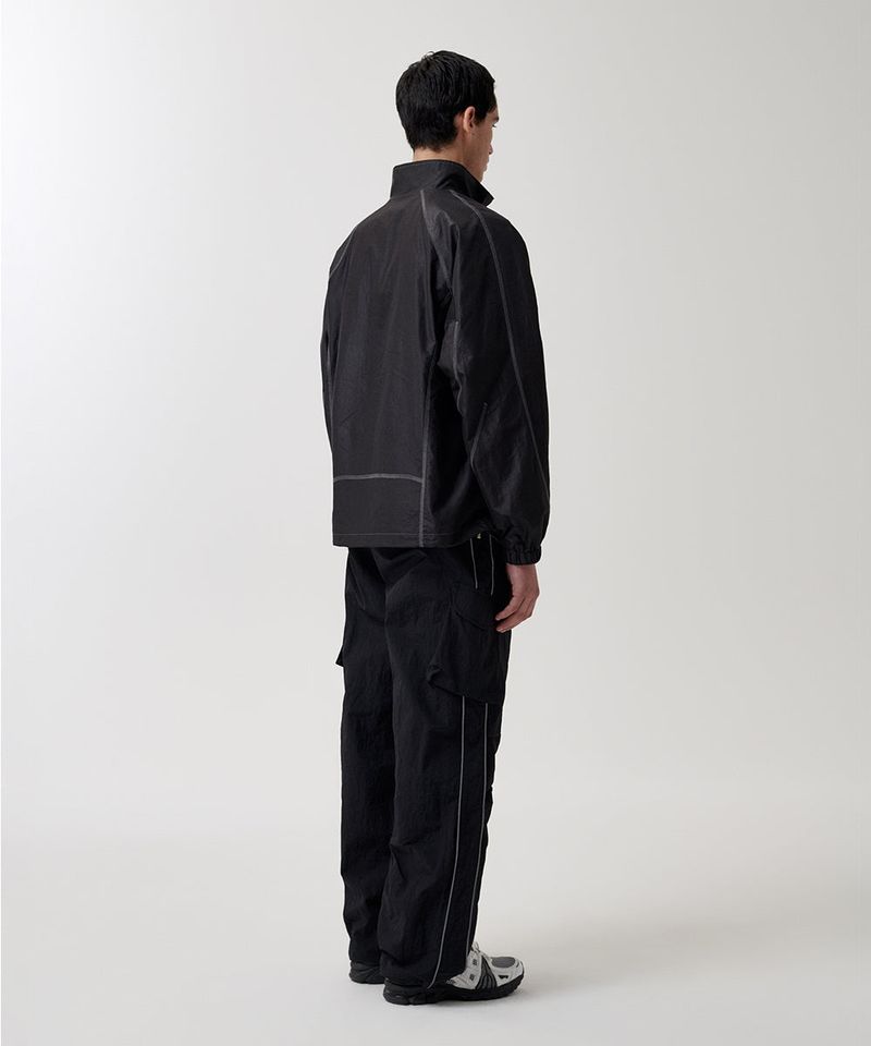 COVER STITCH NYLON TRACK JACKET