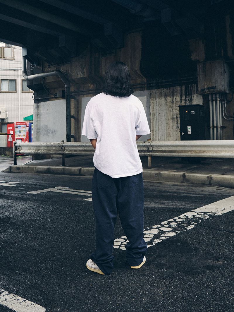 MID90 BAGGY OXFORD PANTS NAVY