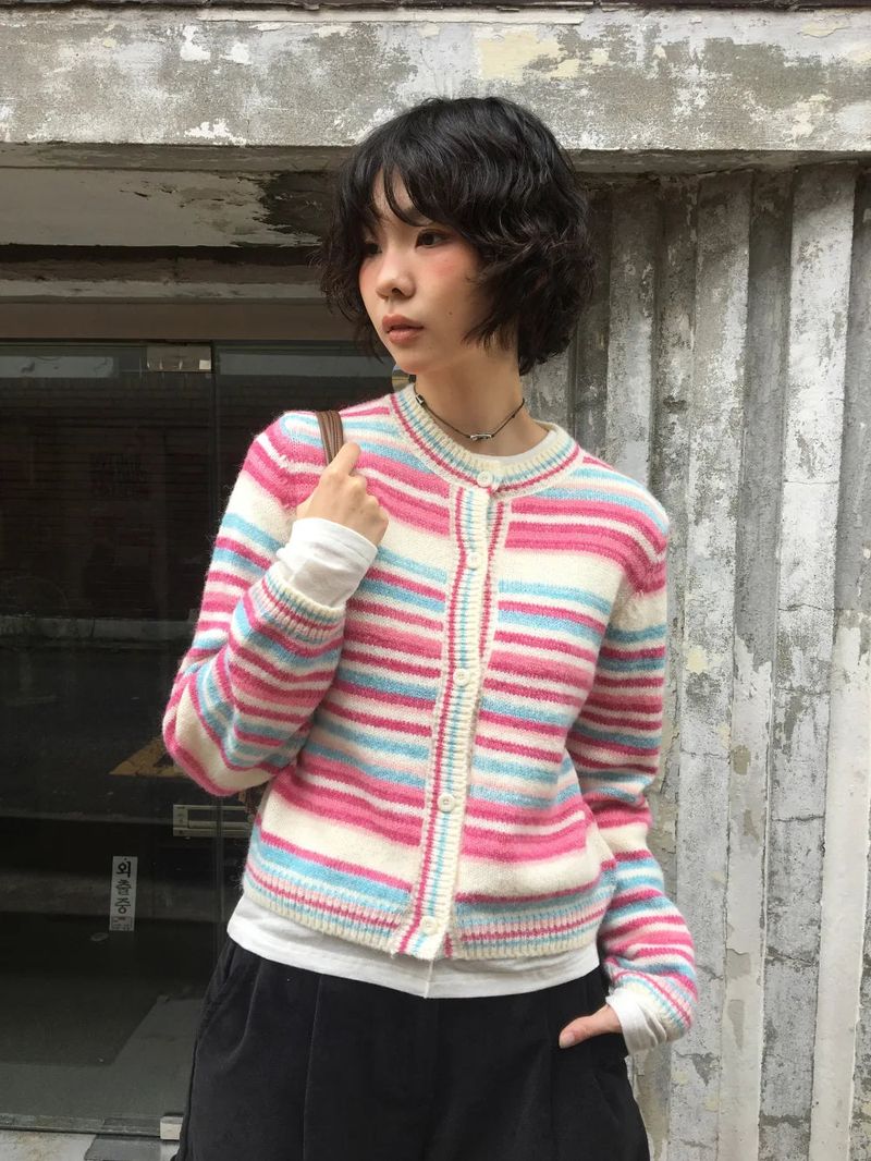 Lollipop Round Cardigan (2color)