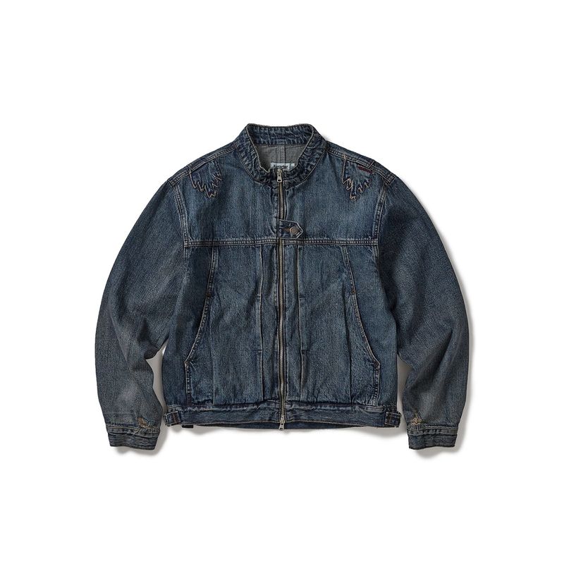 karactor（カラクター）の「Mounted denim short jacket / Vintage blue（Jackets/Outerwear）」