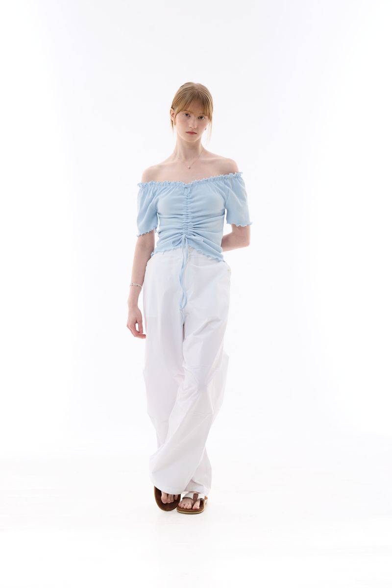XOXO OFF-SHOULDER / SKY BLUE