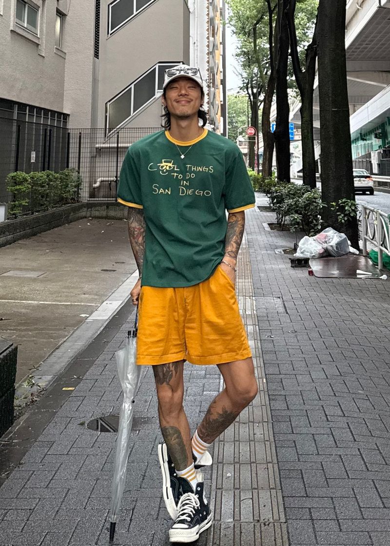 Washed cotton short pants 10COLOR