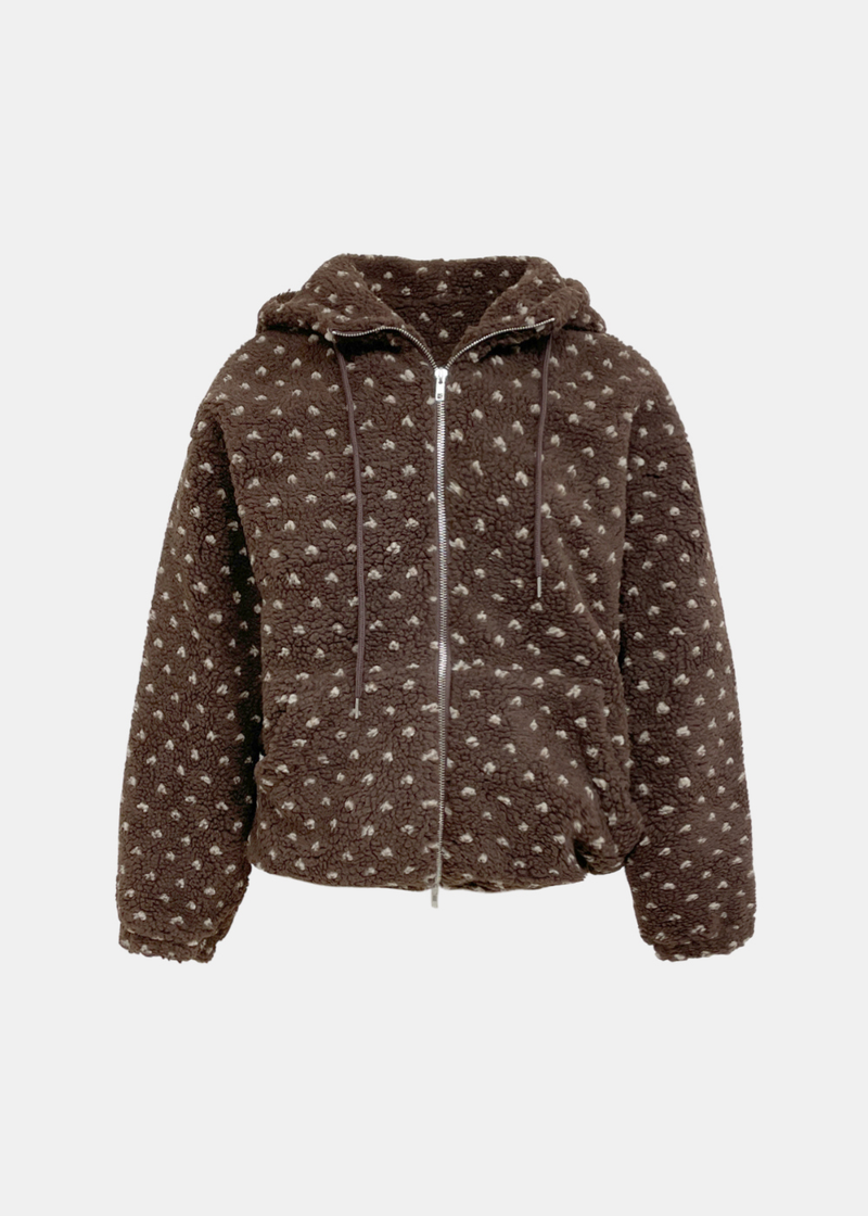 Winter Heart Hoodie Fleece Zip-up