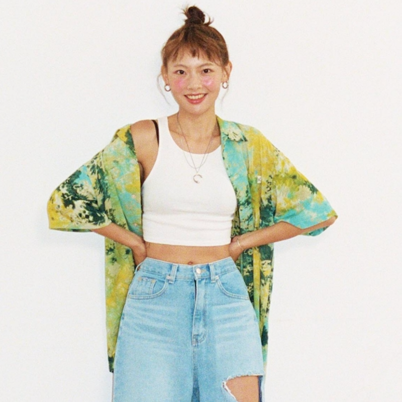 [Hawaiian Shirt] Life in Travel-Tie-dye Lime