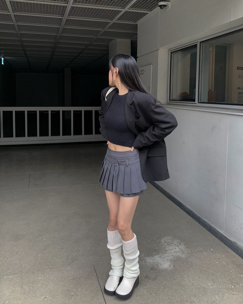 (Unisex) Button over jacket