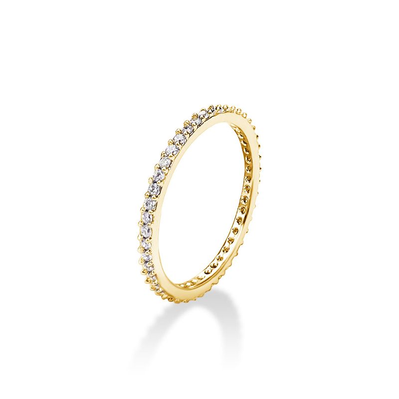 MACIER(マシール)の「1MM Prong Setting Tennis Ring (gold)(Accessories)」