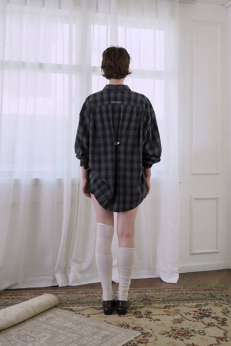 Autumn check shirt_navy