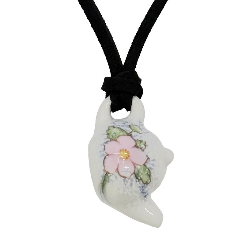 Teapot Ceramics Necklace [Flower]