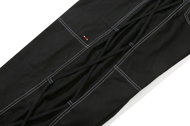 SIDE STRING PANTS_BLACK