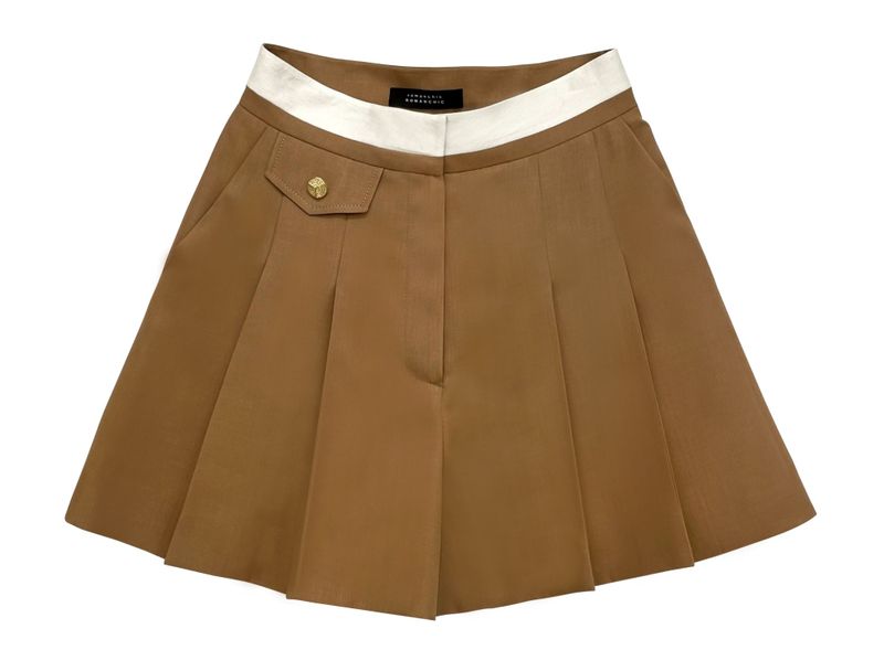 Waist colored shorts (Biege)