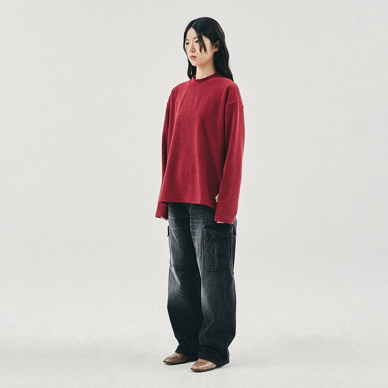 レイヤーモックネック / Red