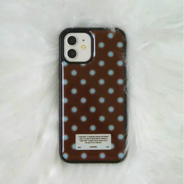 snow dot skyblue brown