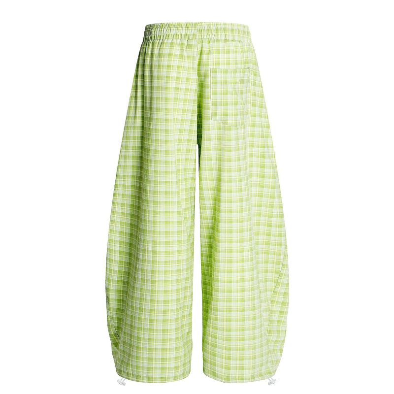 Check Balloon Shirring Pants 232008614