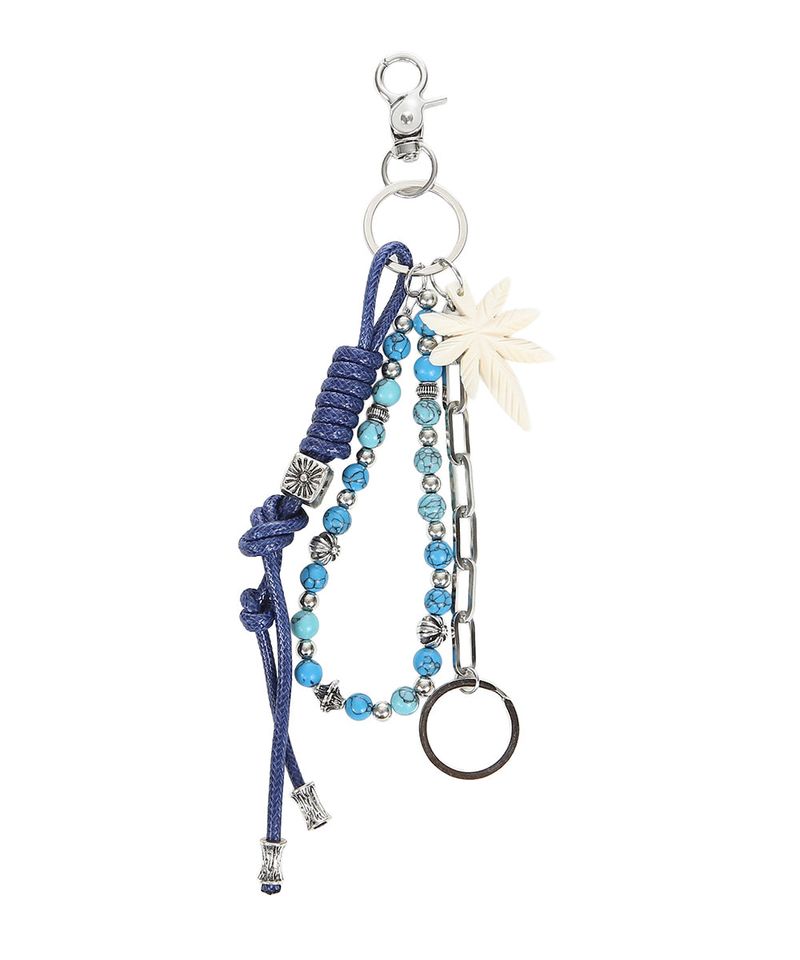 Marseille breeze leafbone keyring ocean blue