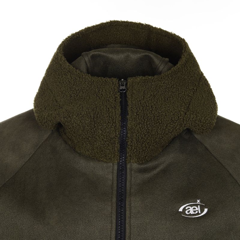 FLEECE HOODIE ZIP-UP [KHAKI]