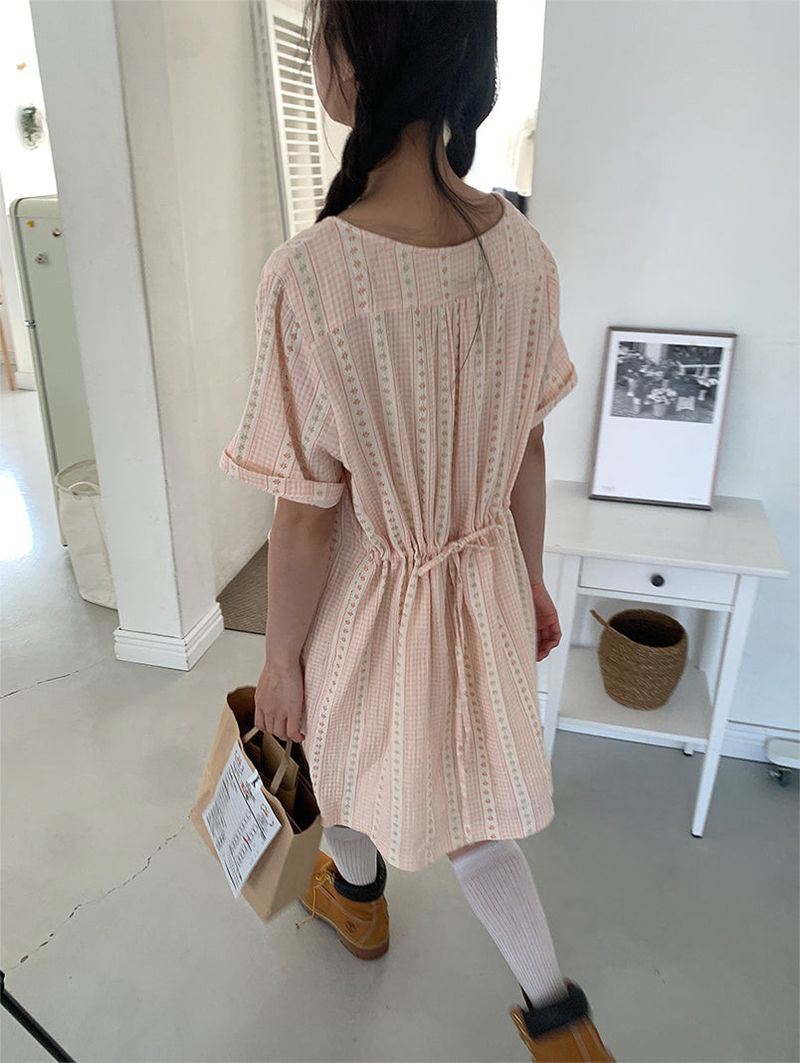 SOFT FLOWER BUTTON DRESS (2C)