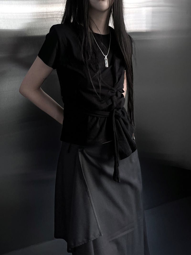 layered twist wrap strap T (2color)
