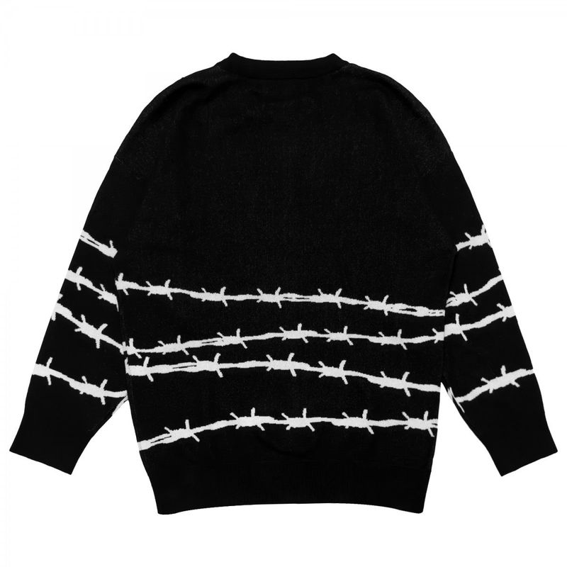 TZ BARBED WIRE OVERSIZED KNIT SWEATER