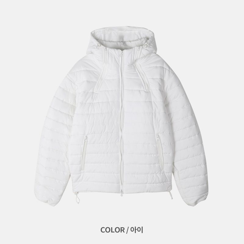 Eco Lightweight Hooded Puffer Jacket (4 Colors)