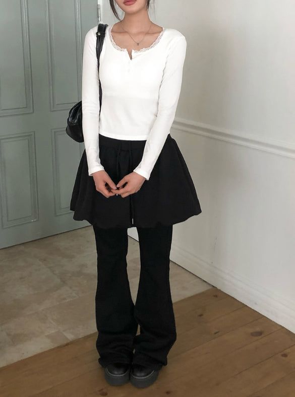anyonemore（エニーワンモアー）の「Ina Banding Pumpkin Mini Skirt（Skirts）」