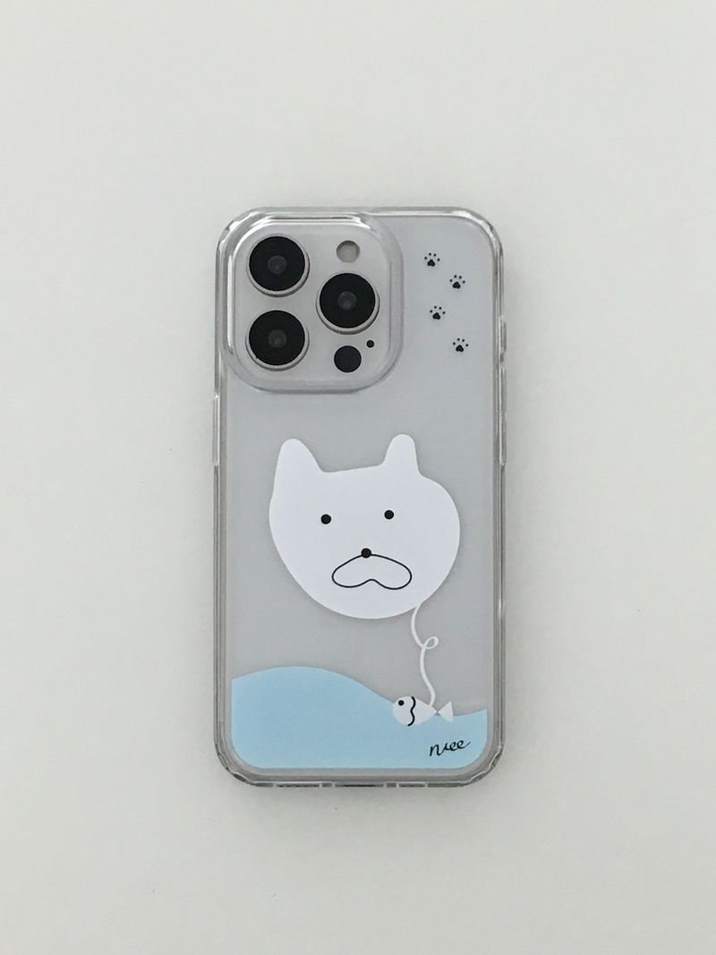 shop.nuee（ショップニュイ）の「meow case (white)（Smartphone Accessories）」
