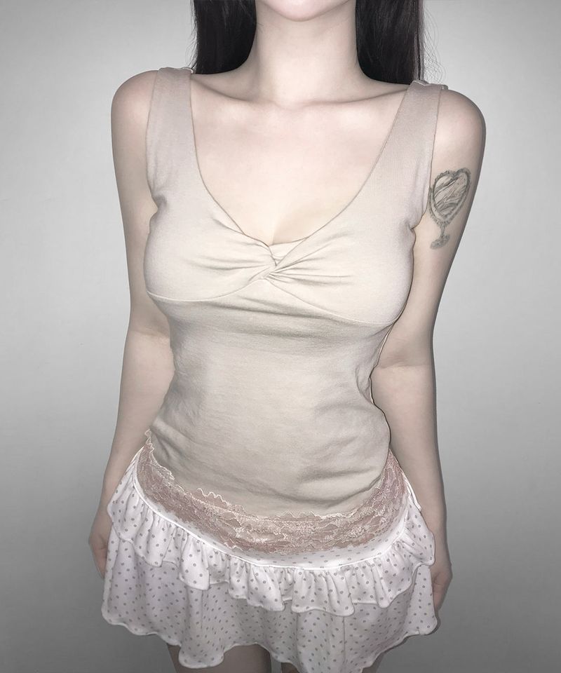 ricot lace top (3colors)