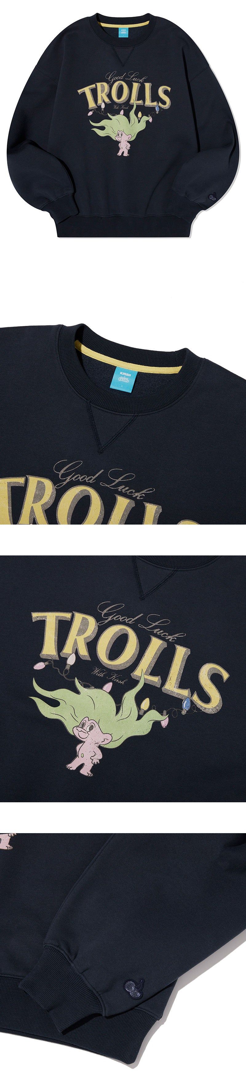 TROLLS VINTAGE GRAPHIC NAPPING SWEATSHIRT - NAVY