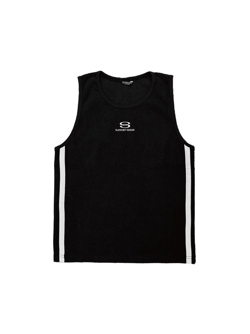TOM'S BIRTHDAY（トムズバースデー）の「SUPPORTSERIES TRACK TANK TOP BLACK（Tops）」