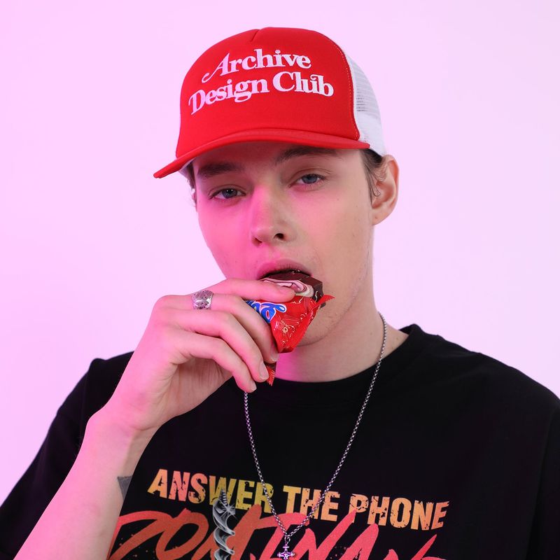 DOMINANT ARCHIVE MESH CAP_RED