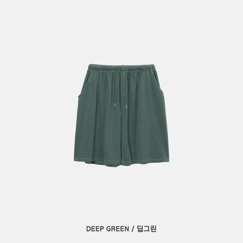 Pigmented Flared Short Bermuda Pants 4COLOR