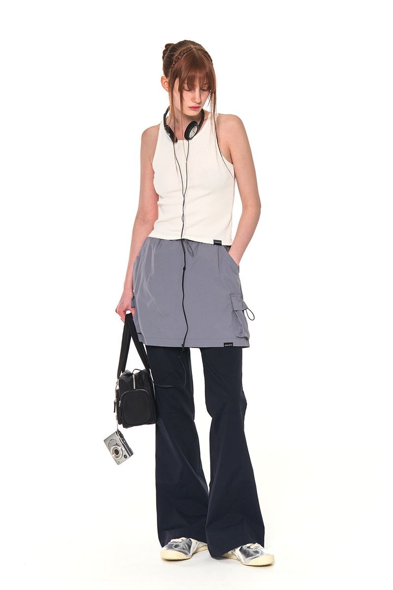 COLORS SKIRT PANTS (NAVY)