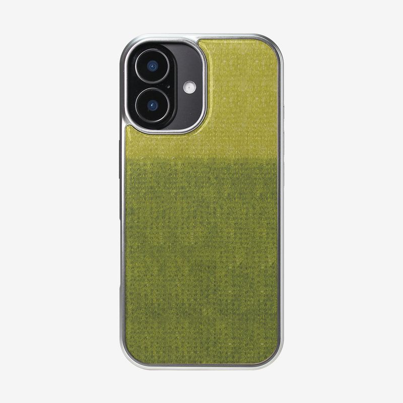 TWO - TONE MOHAIR EPOXY CASE - GREEN