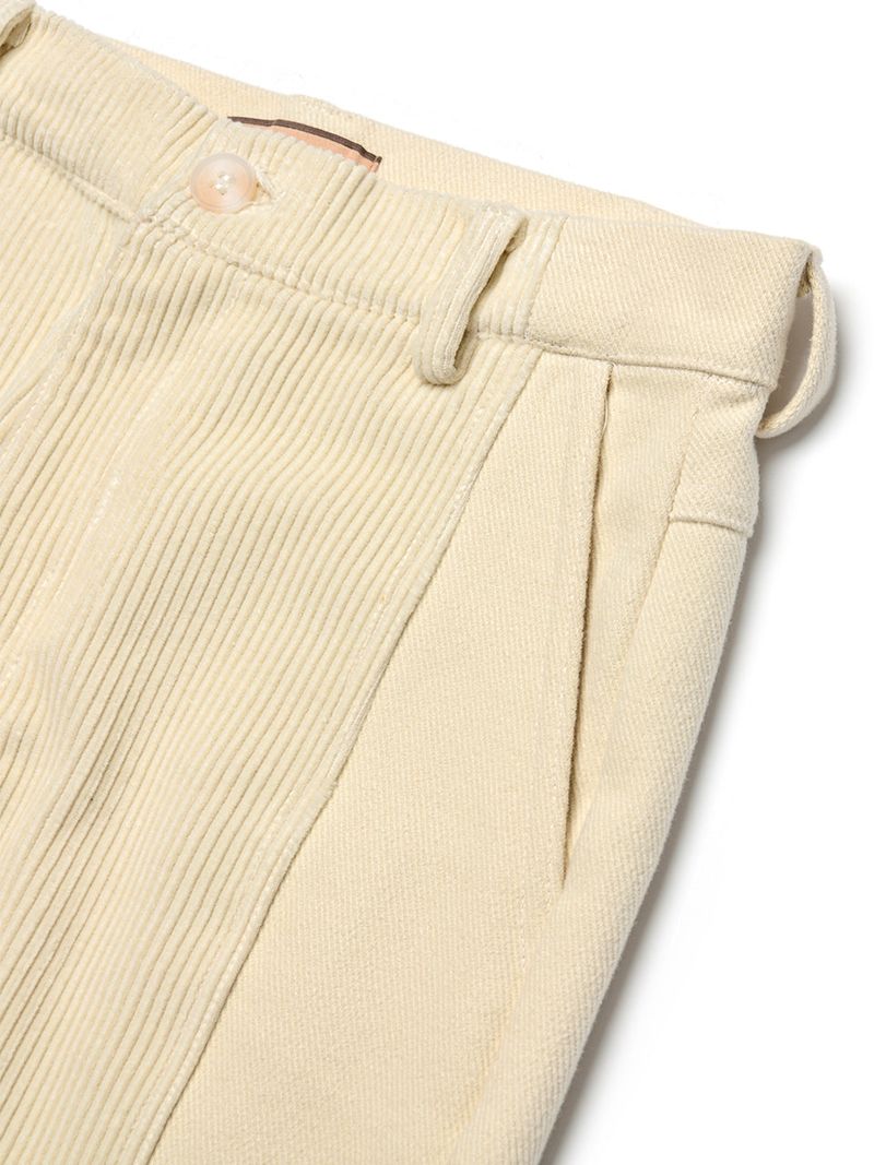Corduroy Contrast Wide Pants (2colors)