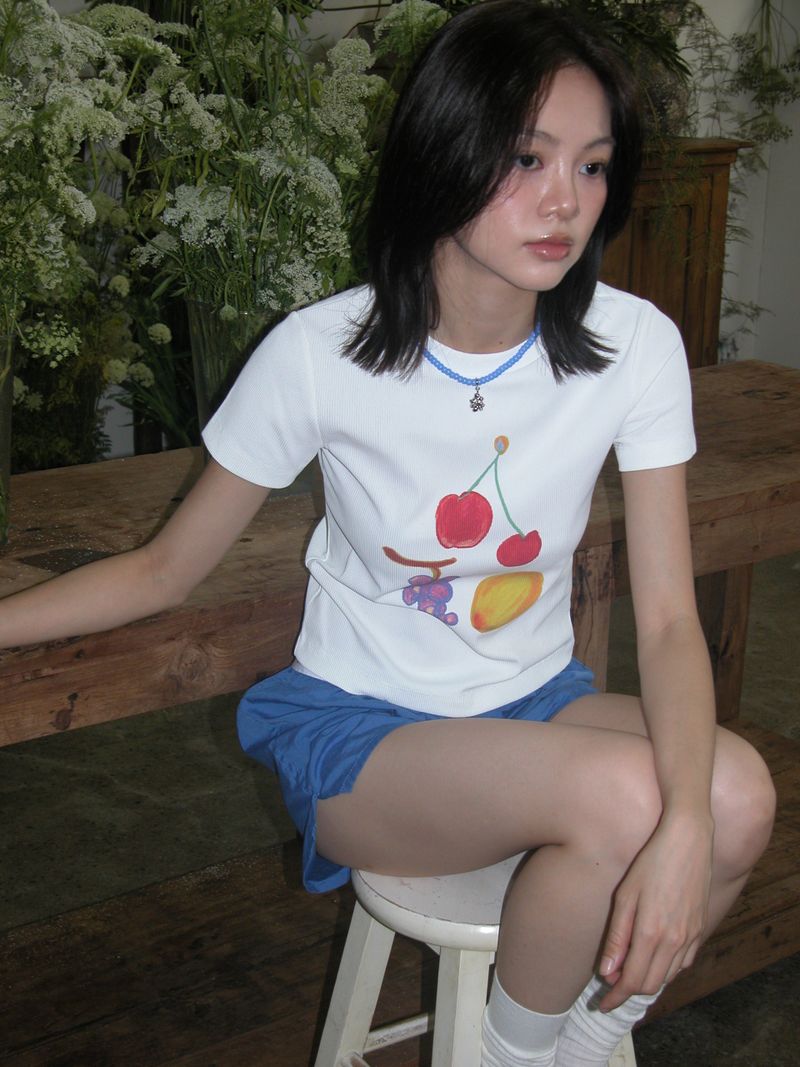 Fruits T-shirts,White