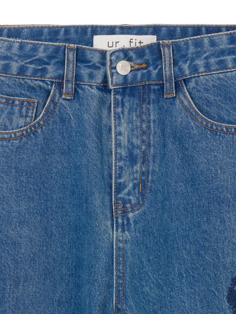 VINTAGE EMBROIDERED DENIM PANTS code 17911