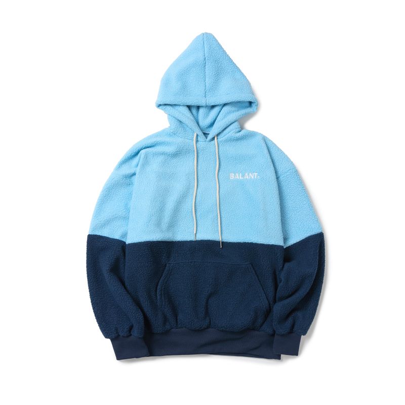 BALANT(バラント)の「Classic Color Block Fleece Hoodie - Lightblue(Tops)」