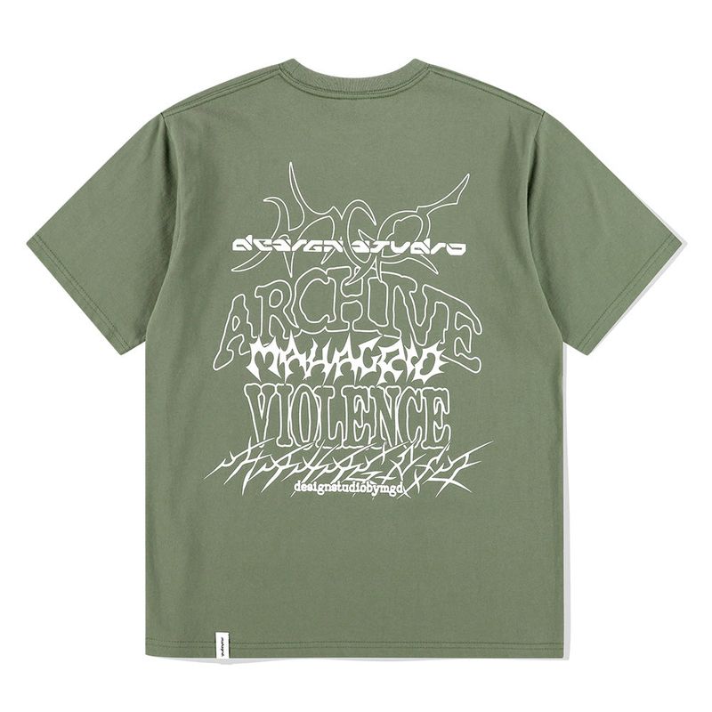 mahagrid（マハグリッド）の「MULTI-LOGO TEE（Tops）」