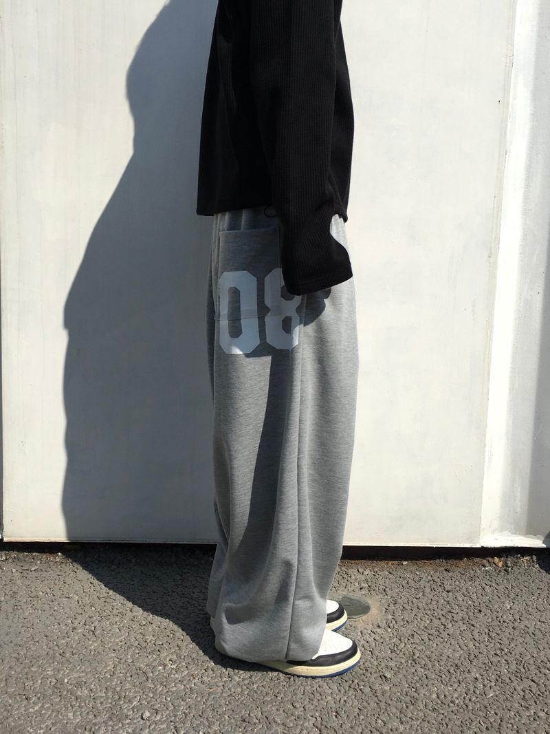 08 Basic Pintuck Wide Sweatpants 4C