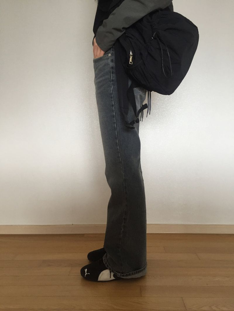 Grashy Bootcut Denim Pants