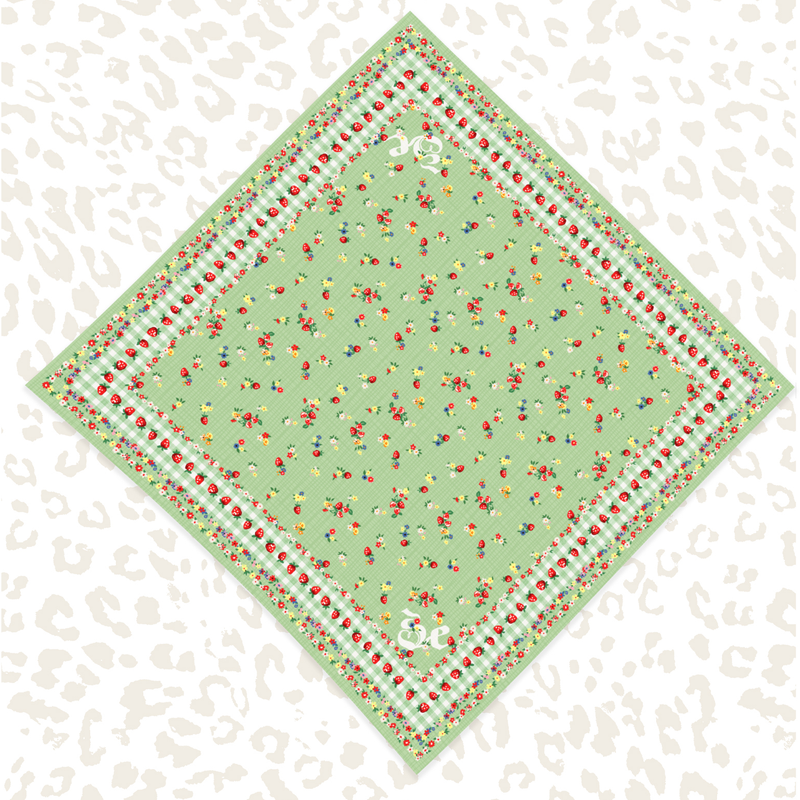 Strawberry bandana scarf