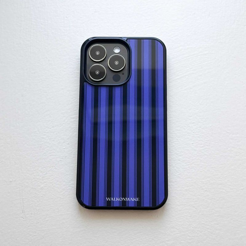  [Magsafe glass] Stripe case(purple)