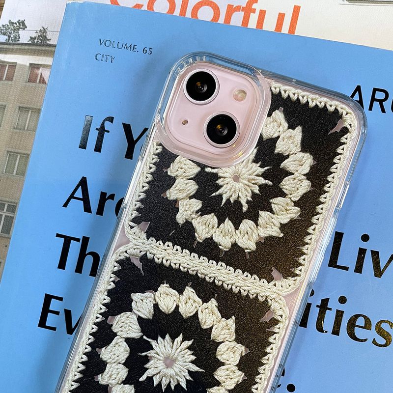 MOTIFS HARD JELL CASE _ C _ BLACK & IVORY