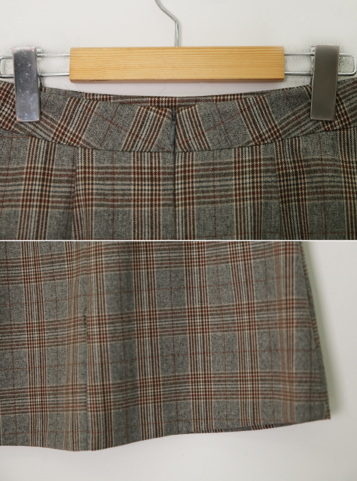 Classic Check Mini A-Line Skirt (2color)