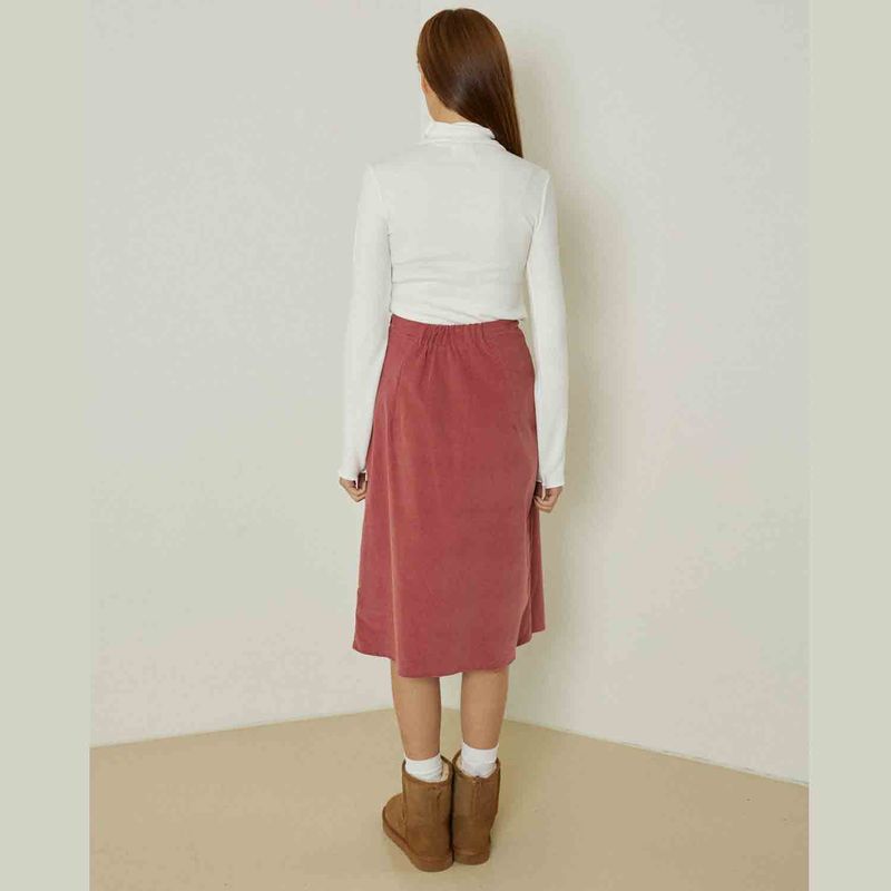 Ebony shirring turtleneck top (white)