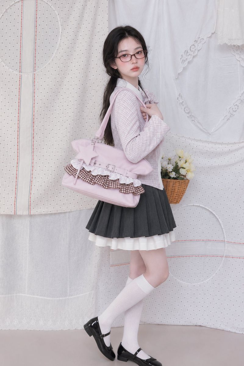 STAR FRILL BAG (3COLOR)
